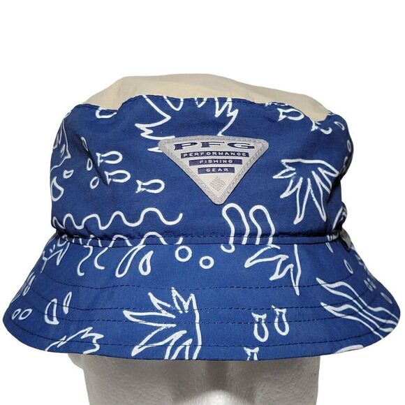 Columbia PFG Bucket Hat Kid Youth Size S/M UPF 50 Lightweight Packable Fish NWOT - Picture 2 of 11
